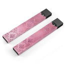 Dark Pink Royal Over Pattern - Premium Decal Protective Skin-Wrap Sticker compatible with the Juul Labs vaping device