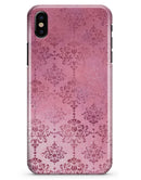 Dark Pink Royal Over Pattern - iPhone X Clipit Case