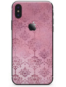 Dark Pink Royal Over Pattern - iPhone X Skin-Kit