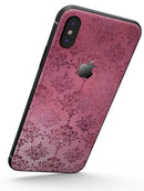 Dark Pink Royal Over Pattern - iPhone X Skin-Kit