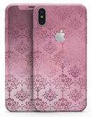 Dark Pink Royal Over Pattern - iPhone X Skin-Kit