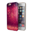 Dark Pink Shimmering Orbs of Light iPhone 6/6s or 6/6s Plus 2-Piece Hybrid INK-Fuzed Case