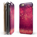 Dark Pink Shimmering Orbs of Light iPhone 6/6s or 6/6s Plus 2-Piece Hybrid INK-Fuzed Case