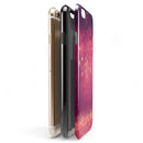 Dark Pink Shimmering Orbs of Light iPhone 6/6s or 6/6s Plus 2-Piece Hybrid INK-Fuzed Case