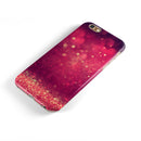 Dark Pink Shimmering Orbs of Light iPhone 6/6s or 6/6s Plus 2-Piece Hybrid INK-Fuzed Case