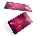 Dark Pink Shimmering Orbs of Light - Premium Protective Decal Skin-Kit for the Apple Credit Card