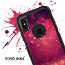Dark Pink Shimmering Orbs of Light - Skin Kit for the iPhone OtterBox Cases