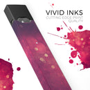 Dark Pink Shimmering Orbs of Light - Premium Decal Protective Skin-Wrap Sticker compatible with the Juul Labs vaping device