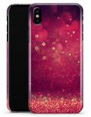 Dark Pink Shimmering Orbs of Light - iPhone X Clipit Case