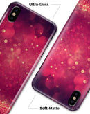 Dark Pink Shimmering Orbs of Light - iPhone X Clipit Case