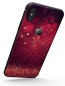 Dark Pink Shimmering Orbs of Light - iPhone X Skin-Kit
