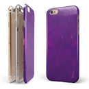 Dark Purple Geometric V15 iPhone 6/6s or 6/6s Plus 2-Piece Hybrid INK-Fuzed Case