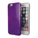 Dark Purple Geometric V15 iPhone 6/6s or 6/6s Plus 2-Piece Hybrid INK-Fuzed Case