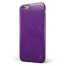 Dark Purple Geometric V15 iPhone 6/6s or 6/6s Plus 2-Piece Hybrid INK-Fuzed Case