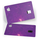 Dark Purple Geometric V15 - Premium Protective Decal Skin-Kit for the Apple Credit Card