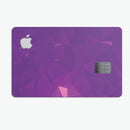 Dark Purple Geometric V15 - Premium Protective Decal Skin-Kit for the Apple Credit Card