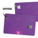 Dark Purple Geometric V15 - Premium Protective Decal Skin-Kit for the Apple Credit Card