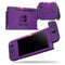 Dark Purple Geometric V15 - Skin Wrap Decal for Nintendo Switch Lite Console & Dock - 3DS XL - 2DS - Pro - DSi - Wii - Joy-Con Gaming Controller