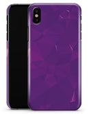 Dark Purple Geometric V15 - iPhone X Clipit Case