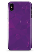 Dark Purple Geometric V15 - iPhone X Clipit Case