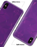 Dark Purple Geometric V15 - iPhone X Clipit Case