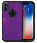Dark Purple Geometric V15 - iPhone X OtterBox Case & Skin Kits