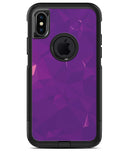 Dark Purple Geometric V15 - iPhone X OtterBox Case & Skin Kits