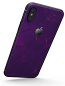 Dark Purple Geometric V15 - iPhone X Skin-Kit