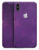Dark Purple Geometric V15 - iPhone X Skin-Kit