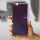 Dark Purple and Pink Geometric Shapes iPhone 6/6s or 6/6s Plus 2-Piece Hybrid INK-Fuzed Case