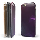 Dark Purple and Pink Geometric Shapes iPhone 6/6s or 6/6s Plus 2-Piece Hybrid INK-Fuzed Case
