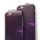 Dark Purple and Pink Geometric Shapes iPhone 6/6s or 6/6s Plus 2-Piece Hybrid INK-Fuzed Case