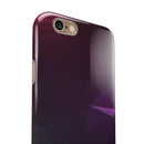 Dark Purple and Pink Geometric Shapes iPhone 6/6s or 6/6s Plus 2-Piece Hybrid INK-Fuzed Case