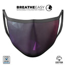 Dark Purple and Pink Geometric Shapes - Made in USA Mouth Cover Unisex Anti-Dust Cotton Blend Reusable & Washable Face Mask with Adjustable Sizing for Adult or Child