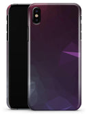 Dark Purple and Pink Geometric Shapes - iPhone X Clipit Case