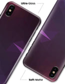 Dark Purple and Pink Geometric Shapes - iPhone X Clipit Case