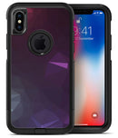 Dark Purple and Pink Geometric Shapes - iPhone X OtterBox Case & Skin Kits