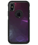 Dark Purple and Pink Geometric Shapes - iPhone X OtterBox Case & Skin Kits