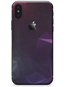 Dark Purple and Pink Geometric Shapes - iPhone X Skin-Kit