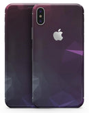 Dark Purple and Pink Geometric Shapes - iPhone X Skin-Kit