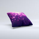 Dark Purple with Desending Lightdrops ink-Fuzed Decorative Throw Pillow