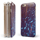 Dark Radient Orbs of Blue with Streaks iPhone 6/6s or 6/6s Plus 2-Piece Hybrid INK-Fuzed Case