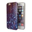 Dark Radient Orbs of Blue with Streaks iPhone 6/6s or 6/6s Plus 2-Piece Hybrid INK-Fuzed Case