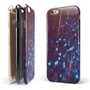 Dark Radient Orbs of Blue with Streaks iPhone 6/6s or 6/6s Plus 2-Piece Hybrid INK-Fuzed Case