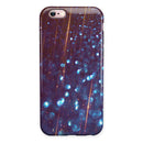 Dark Radient Orbs of Blue with Streaks iPhone 6/6s or 6/6s Plus 2-Piece Hybrid INK-Fuzed Case