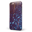 Dark Radient Orbs of Blue with Streaks iPhone 6/6s or 6/6s Plus 2-Piece Hybrid INK-Fuzed Case