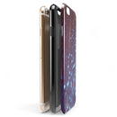 Dark Radient Orbs of Blue with Streaks iPhone 6/6s or 6/6s Plus 2-Piece Hybrid INK-Fuzed Case