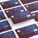 Dark Radient Orbs of Blue with Streaks - Premium Protective Decal Skin-Kit for the Apple Credit Card