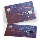 Dark Radient Orbs of Blue with Streaks - Premium Protective Decal Skin-Kit for the Apple Credit Card