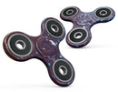 Dark Radient Orbs of Blue with Streaks Full-Body Fidget Spinner Skin-Kit